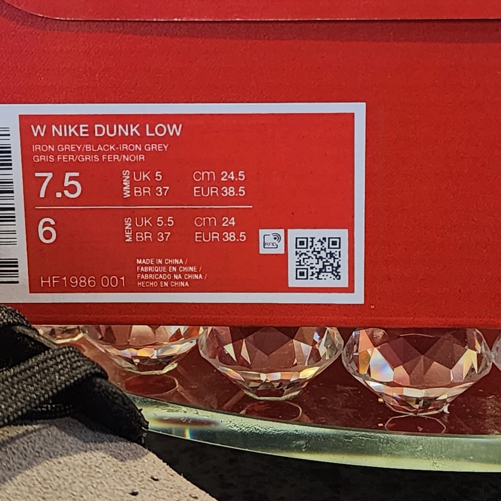 Nike Dunk Low Sneakers - Iron Grey and Black